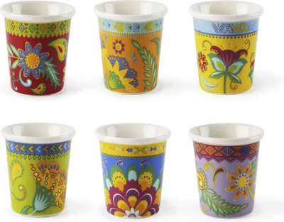Zdjęcie produktu dla Excelsa Set Von 6 Espressasse Gipsy Soul Porzellan 9 cl Bunt