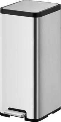 Image de EKO - Ecomaid Poubelle à pédale 30 litres - Acier inoxydable - Acier inoxydable gris mat
