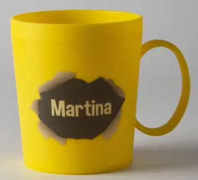 Personalisierte Kunststoff-Tasse 350 ml, mikrowellengeeignet, BPA-frei