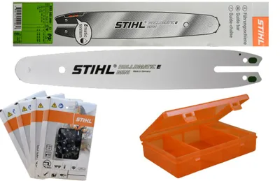 Produktbild von Stihl Rollomatic E Mini Führungsschiene 30050003905 30cm  Stihl MS 170 / 171 / 180 / 181 / 192 / 193  +4xStihl Ketten 36100000044 +Stihl Box 5900