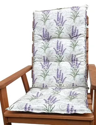 Produktbild von Hochlehner Auflage Kissen Polster für Gartenstuhl Karina Gr. 120 x 50 cm Digisun Provence violett