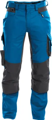 A pair of work pants on a white background.