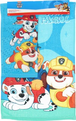 Immagine prodotto di Set di asciugamani Paw Patrol per bambini telo da bagno + asciugamano per il viso con tessuto assorbente