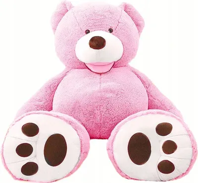 Produktbild von Riesen Teddybär Kuschelbär 90 cm Groß pink Plüschbär Kuscheltier samtig weich