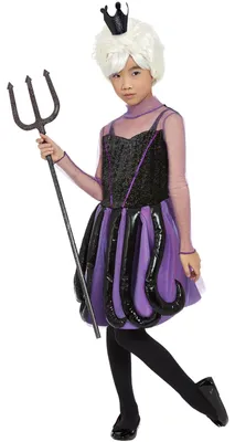 Imagen del producto de Disfraces de sirena para niñas, ideal para Halloween, en colores negro y morado