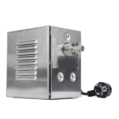 Zdjęcie produktu dla Silnik rożna do grilla, SUS 45 W, skrętny silnik grilla elektrycznego o udźwigu od 200 do 250 kg, zamiennik do grilli zewnętrznych