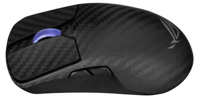 Produktbild von ASUS ROG Harpe Ace Extreme, rechts, Optisch, RF Wireless + Bluetooth + USB Type-A, 42000 DPI, Schwarz