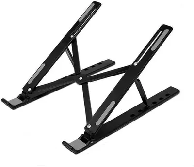 Produktbild von Verstellbarer Laptop Stand, Ergonomische Computerhalterung, 6 Höhen, Leicht & Zusammenklappbar, Für Zuhause