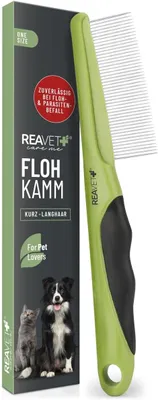 Produktbild von Flohkamm, für Hunde und Katzen, für lang und kurzes Haar, Fellpflege