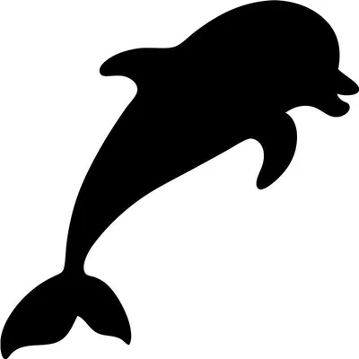 Produktbild von Kreidetafel-Aufkleber – abwischbare Wandaufkleber – Delfinsilhouette – 40 x 40 cm