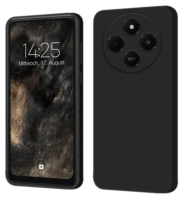 Produktbild von Hülle für Xiaomi Redmi 14C Case Cover Bumper Smartphone Softgrip Schutzhülle Farbe: Schwarz