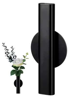 Produktbild von Wandvase, 16 cm, Blumenröhre, hängende Dekoration, minimalistische Vase, Blumenhalter für Zuhause, Büro, Wohnzimmer, Schlafzimmer, Badezimmer
