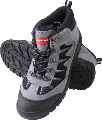 Imagen del producto de BOTAS DE CUERO/LANILLA, GRISES-NEGRAS, S1 P FO, talla "40", CE, LAHTI