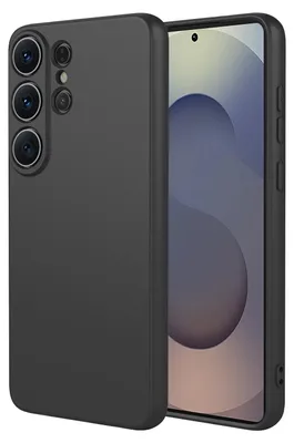 Produktbild von MobyDefend Hülle für Samsung Galaxy S26 Ultra - Matte Silikon Schutzhülle - Schwarz