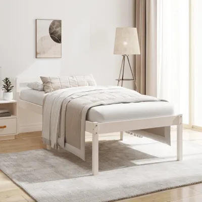 Produktbild von Möbel Seniorenbett Weiß 75x190 cm Massivholz Kiefer - Klassische Betten 810575