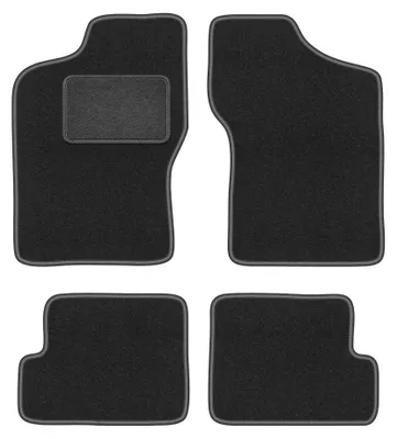Imagen del producto de Alfombrillas de moqueta para Fiat Cinquecento 1991-1998 (hatchback) – juego de 4 piezas, gris grafito, a medida – Wielganizator LUX