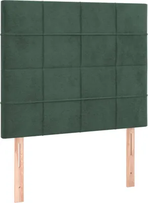 Produktbild von vidaXL Kopfteil Dunkelgrün 100x5x118/128 cm Samt