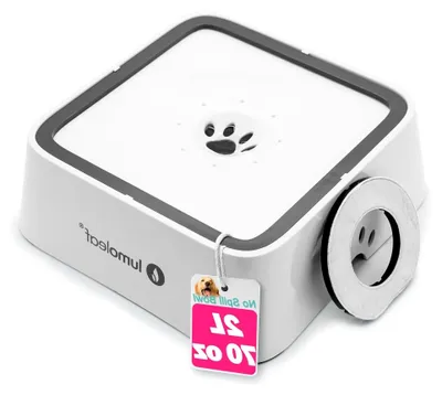 Produktbild von Wassernapf für Haustiere mit Ersatzfilter, 70 oz / 2L Fassungsvermögen, auslaufsicher für Hunde und Katzen