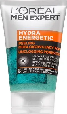 Zdjęcie produktu dla L´Oréal Paris Men Expert Hydra Energetic peelingový żel Odblokowujący pory Scrub 100 ml