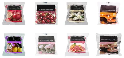 Duft-Teelichter-Set, 60 Stück, 8 h Brenndauer, parfümiert, weiß