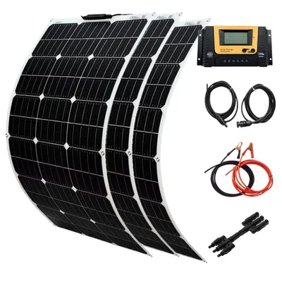 Obrázek produktu pro Flexibilní sada solárních panelů, vysoká účinnost 21,8 %, více možností výkonu (100 W/200 W/300 W), 300W sada solárních panelů
