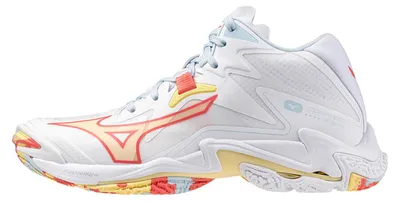 Immagine prodotto di Scarpe da donna Mizuno Wave Lightning Z Mid WOS - V1GC2405, Colore: bianco/arancione, Taglia donna: 44,5