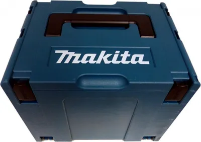 Produktbild von Makita MAKPAC Werkzeugkoffer, Kunststoff, blau, 39,5x31,5x29,5 cm (BxHxT), 2,74 kg, stapelbar, Klicksystem, doppelwandig, 4 versenkbare Verschlüsse, ohne Einlage, systemerweiterbar & kompatibel