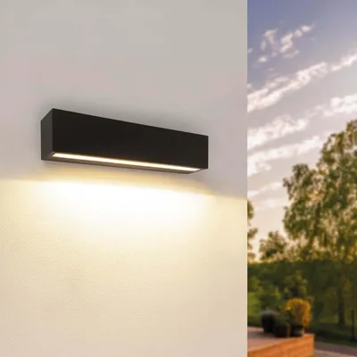 Produktbild von Ledvion LED Wandlampe Schwarz 9W 900 lm IP44
