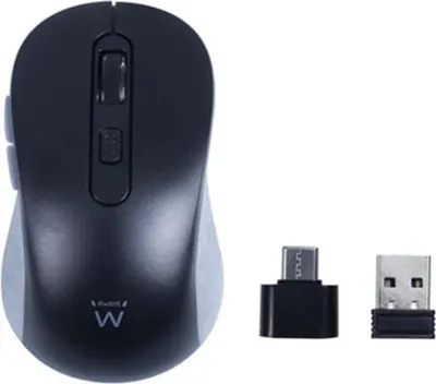 Obrázok produktu pre Ewent EW3204, Pravoruké, Optický, RF Wireless, 1600 DPI, Čierna, Šedá