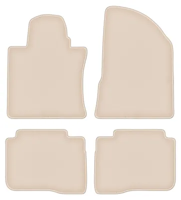 Produktbild von DURBAN Beige Velours-Fußmatten-Set für SsangYoung Musso SUV (2018-)