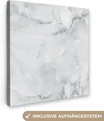 Obrázek produktu pro OneMillionCanvasses® - Obrazy na plátně - Mramor - Výplň - Šedá, Fototapeta, nástěnné dekorace Obývací pokoj, 50x50cm