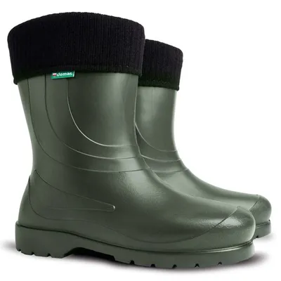 Produktbild von Demar Damen Gummistiefel Superleicht Regenstiefel Garten Arbeitsschuhe aus EVA Gefüttert Grün (Laura) Gr. 38