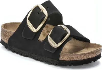 Produktbild von Birkenstock Arizona Big Buckle Schwarz - Damen Hausschuhe - 1023290