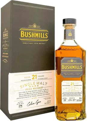 Produktbild von Bushmills 21 Years Rare + Box 700ml 40% Vol.