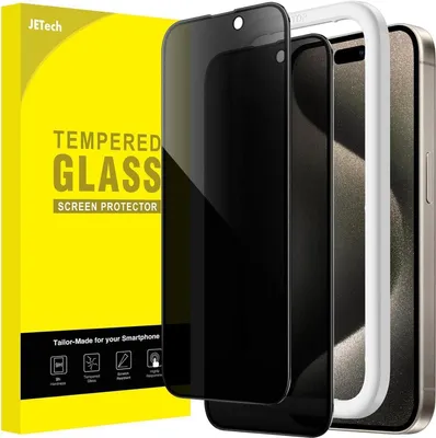 Produktbild von Sichtschutz Panzer Schutz Glas Folie für iPhone 15 Pro Max 6,7 Zoll 2 Stück