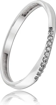 Image de Balia bague dames or 333 58 18,5 argent, blanc Bijoux bague D2BGR026W58