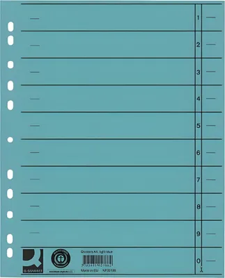 Image de Intercalaires p. A4 coloré bl 100p