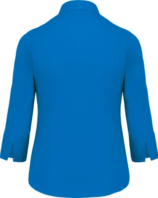 Image de Chemise Popeline Kariban coton polyester manches 3/4 facile d'entretien pour femme