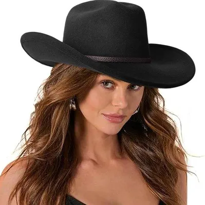 Produktbild von Damen Retro Fedora Hut Formbar Rand