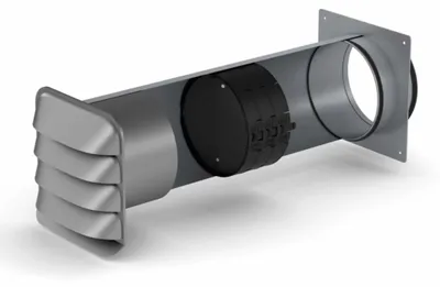 Image de Naber COMPAIR STEEL flow® 150 conduit mural avec THERMOBOX acier galvanisé, acier inoxydable 4061031
