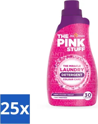 Produktbild von The Pink Stuff - Waschgel - Buntwäsche - Waschmittel - 30 Wäschen - 960ml - Vorteilspack - 25 Stücke