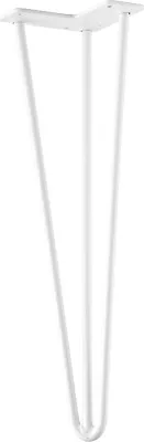Produktbild von Tischbein TS003 420 mm glänzend weiß