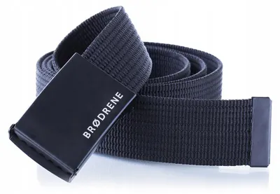 Produktbild von Brødrene Robuster Herren Stoffgürtel Schwarz 100 cm