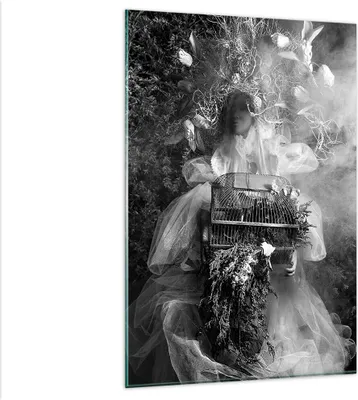 Produktbild von Bilder auf glas - Einteilig - Retro Vintage Frau - 80x120cm - Glasbilder - Wandbilder - Bilder - zum Aufhängen bereit - Wanddekoration aus Glas - Glas Bilder - Wandbild auf Glas - GPA80x120-4940