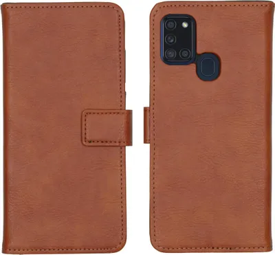 Zdjęcie produktu dla imoshion Luxe Bookcase dla Samsung Galaxy A21s - brązowy