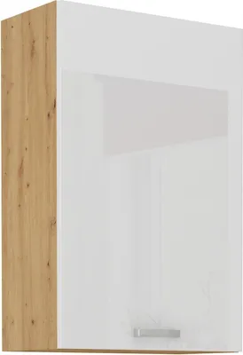 Immagine prodotto di Armadietto superiore alto ADARA - larghezza 60 cm, bianco / rovere artisan