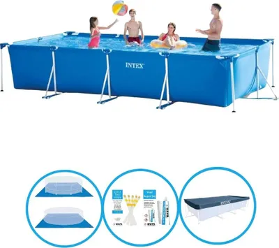 Obrázek produktu pro Obdélníkový rám bazénu Intex 450x220x84 cm - včetně příslušenství