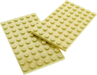 Produktbild von 2x Lego Bau Platte 6x10 beige Basic Star Wars 10134 3818 79110 4218966 3033