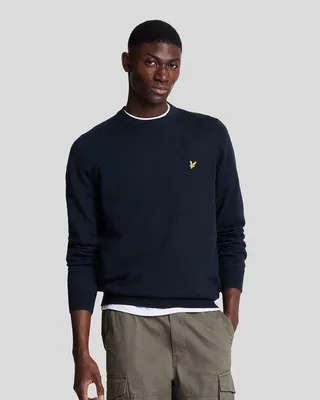 Image de Lyle & Scott Kn2110vc Pull Bleu M Homme Bleu M
