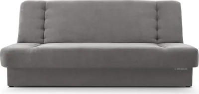 Produktbild von MOEBLO Schlafsofa CYPRUS – Sofa Kippsofa Klappsofa Click-Clack Couch für Wohnzimmer Federkern Sofagarnitur Polstersofa mit Bettkasten und Schlaffunktion (BxHxT): 192x85x92 cm (Grau - Soro 90)